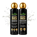 Herbishh Goat Milk Hair Care Set for Dry & Frizzy Hair - Shampoo & Conditioner Duo