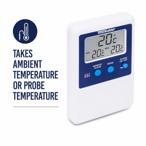 Traceable Bottle Probe Digital Thermometer with Calibration & NIST Certificate