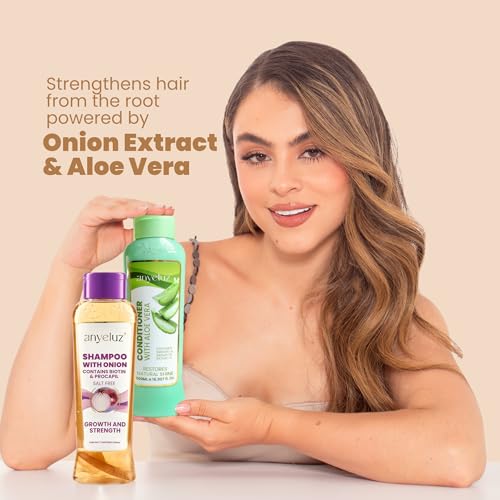 Onion & Aloe Shampoo and Conditioner Set - Strength & Hydration for All Hair Types