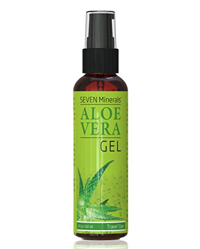 Seven Minerals Aloe Vera Spray & Travel Size Aloe Vera Gel - Organic Skin Care