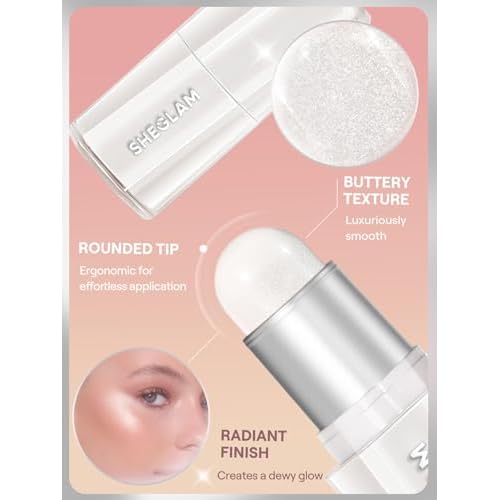 SHEGLAM Buttery Bling Highlighter stickCream Milk Makeup for Face-Rose Rush