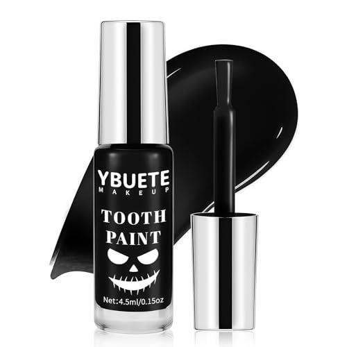 Professional Halloween Black Tooth Paint, Temporary Black Tooth Paint£¬Decayed Rotten Cruddy Missing Teeth Makeup, Perfect for Cosplay, Halloween Makeup, Theater, Costume Party