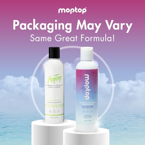 MopTop Cowash Cleansing Conditioner – 8oz, Citrus Medley for Curly Hair | Sulfate & Paraben Free
