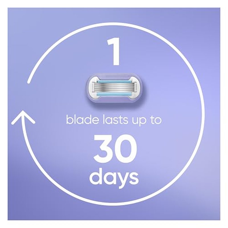 Gillette Venus Deluxe Smooth Swirl Women's Razor Handle + 2 Blade Refills