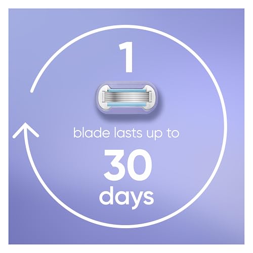 Gillette Venus Deluxe Smooth Swirl Womens Razor Blade Refills,Moisture Ribbon to Protect Against Irritation,Holiday Gifts for Women,6 Count (Pack of 2)
