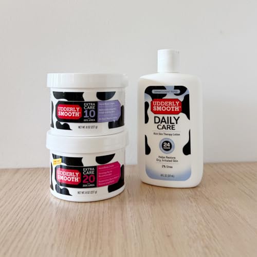 UDDERLY SMOOTH: 2% Urea Lotion, 10% Urea Hand & Body Cream, 20% Urea Hand & Body Cream