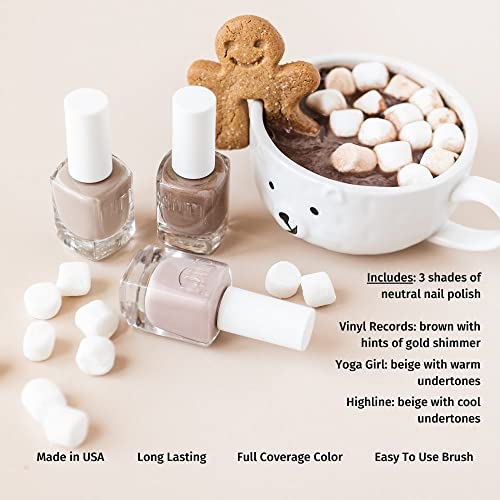 Duri Nail Polish Neutrals with Flare - Long Lasting, Glossy, Fast Drying, 15ml