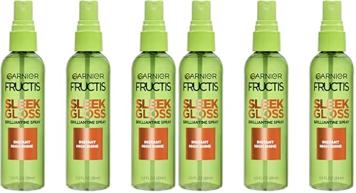 Garnier Fructis Style Shine Glossing Spray with Argan Oil - 3 Fl Oz, Pack of 6 - High Shine Finish
