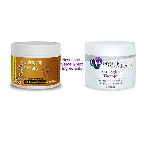 Organic Excellence Organic Moisturizer Face Cream, All Natural Face Moisturizer with Silk Protein to Hydrate, Nourish Protect Skin and Promote Collagen Production Non-Toxic & Fragrance-Free 2 oz