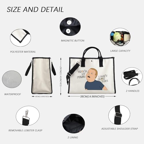 Cartoon Quote Gift TV Series Fans Cosmetic Bag Cartoon Tote Bag Tv Show Character Inspired Gift (My Purse LT)