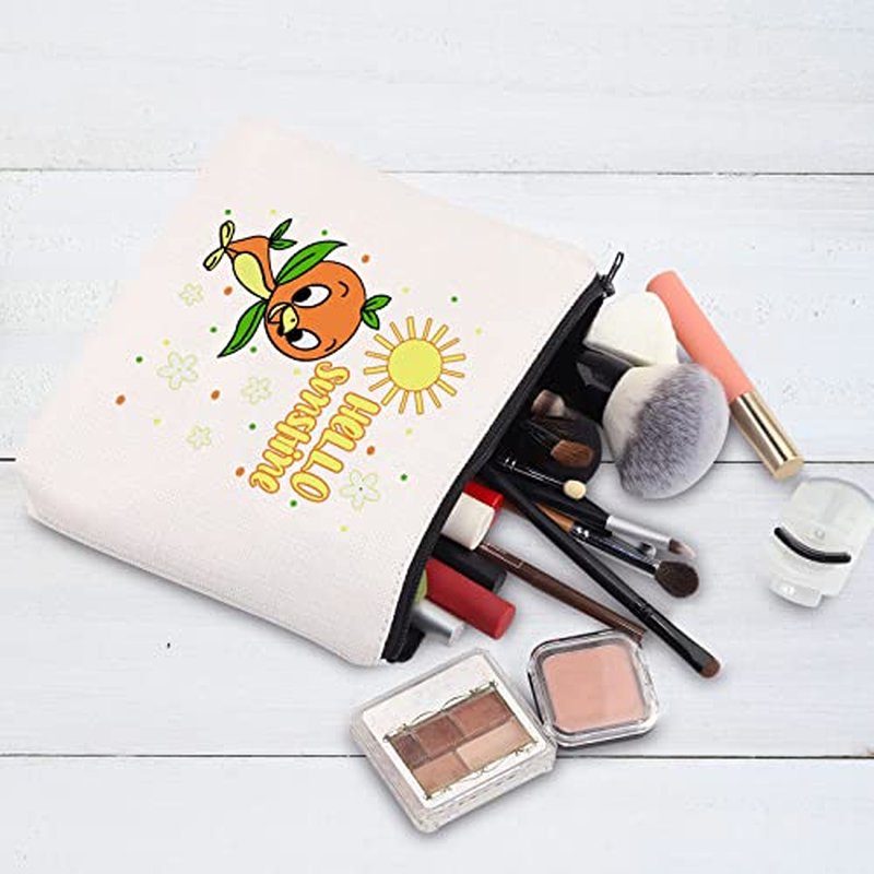 BWWKTOP Bird Cosmetic Makeup Bag Bird Lover Gifts Hello Sunshine Zipper Pouch Bag (Hello Sunshine)
