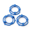 Shaver Head Blades Holder Plate for Razor Head Series 5000, 3PCS SH50 Blue Razor Retaining Rings Lock-Ring Blue Blade Retaining Rings for Shaver Model SH50 Shaver Head Series 5000