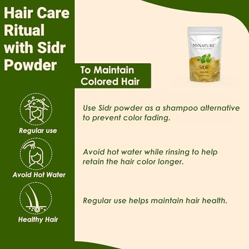 minature Fresh Sidr Leaves Powder 100gm (3.5oz) | Natural Deep Cleansing & Conditioning Herb for Hair Care | Traditional Herbal Cleanser |Plant-based Source of Mucilages and Saponins