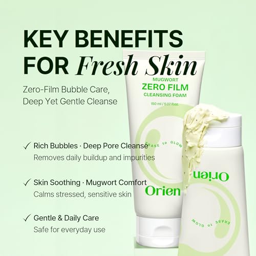 Double Cleanser Duo for Facial Cleansing : Mugwort Zero Film Cleansing Oil & Foam Korean skincare