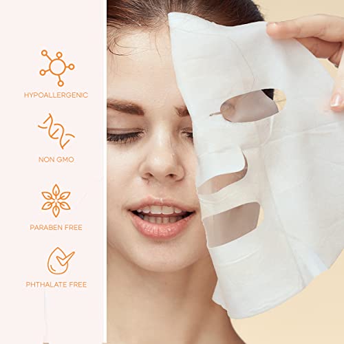 Vitamin C and Collagen Beauty Value Set - Serum, Moisturizer, Under Eye Pads & Face Sheet Masks