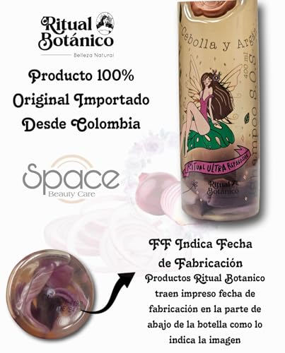 Ritual Botanico Ultra Repair SOS Shampoo with Onion & Argan 250ml - Colombian Hair Treatment