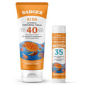 Kids Mineral Sunscreen Set SPF 40 Cream & SPF 35 Stick - 2.9 Fl Oz + 0.65 Ounce Pack of 2