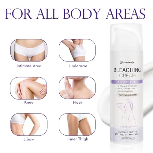 Intimate Bleaching Cream for Women,Skin Lightening Body Whitening Cream for Private Parts,Kojic Acid Brightening Dark Spot Remover for Neck,Armpit,Underarm,Elbow,Inner Thigh and Knees