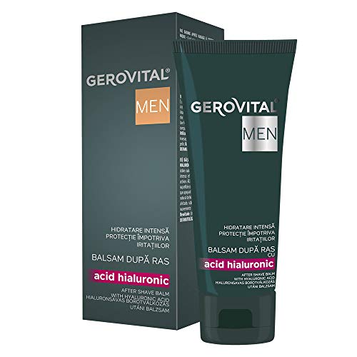 Gerovital MEN - After Shave Balm with Hyaluronic Acid | Moisturizing and Repairing Effect, 100 mililiters