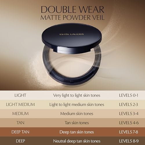Est?e Lauder Double Wear Stay-in-Place Matte Setting Powder Veil | Pressed Setting Face Powder Compact with Puff | Oil-Control with Sheer Coverage