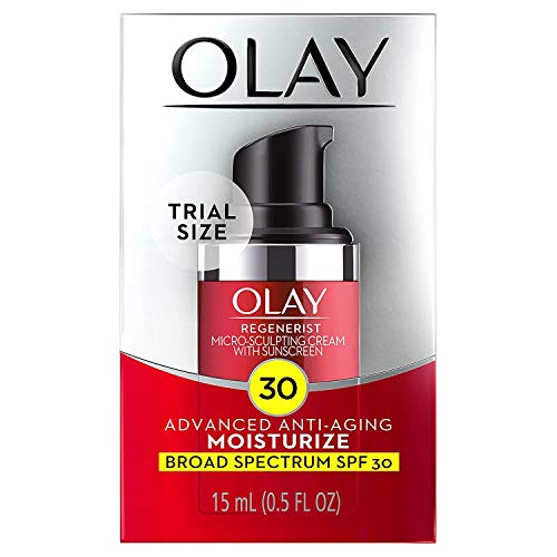 Olay Regenerist Micro-Sculpting Face Moisturizer SPF 30 0.5 Oz Pack of 2