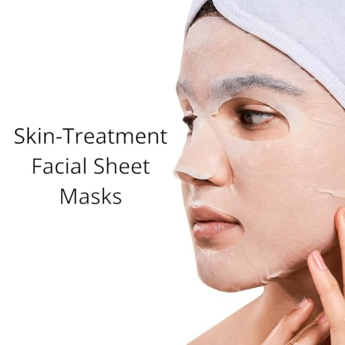 Hyaluronic Acid Sheet Mask Pack for Hydration & Brightening - 5 Count