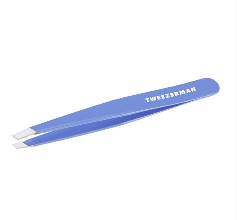 Tweezerman Slant Tweezer – Eyebrow Tweezers, Lapis Blue (Variation: Lapis Blue)