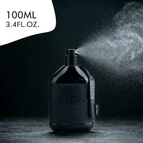 Dumont Nitro Intense Men's Eau De Parfum 3.4 Fl Oz Spicy Woody Oriental - Long Lasting Nighttime Fragrance