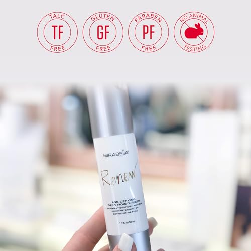 Mirabella Age-Defying Face Moisturizer with Peptides & Hyaluronic Acid - Hydrating Anti-Aging Lotion
