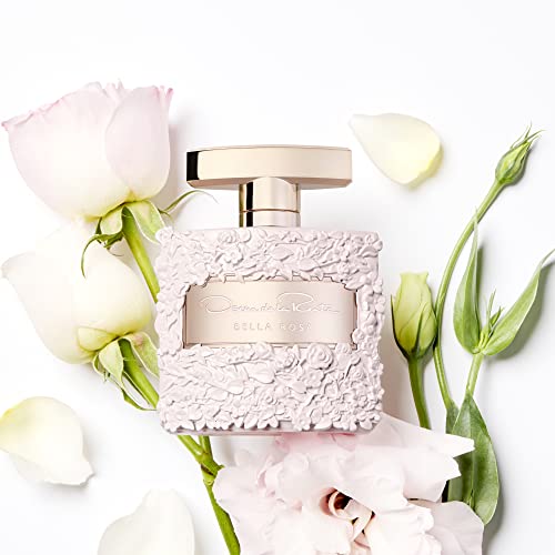 Oscar de la Renta Bella Rosa EDP Perfume for Women 1.7 Fl Oz - Floral Woody Musk Fragrance