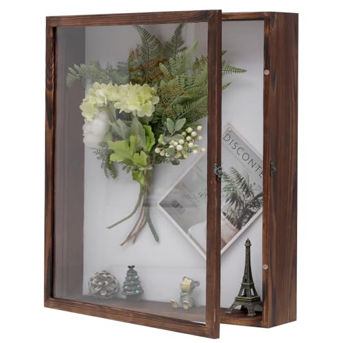 16x20 Large Pine Shadow Box Frame - Brown, 3.94 Deep Wall Display