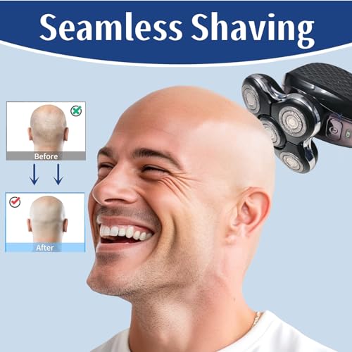 Gray Replacement Head for Remington Balder Pro XR7000 Shaver - Compatible with 5 Dual Track Blades