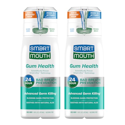 Zinc Activated Mouthwash for Gum Health & Bad Breath Relief 16oz 2-Pack