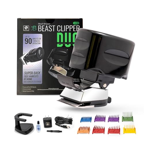 Cordless Hair Clipper Kit for DIY Grooming and Fading - Japanese Steel Blades