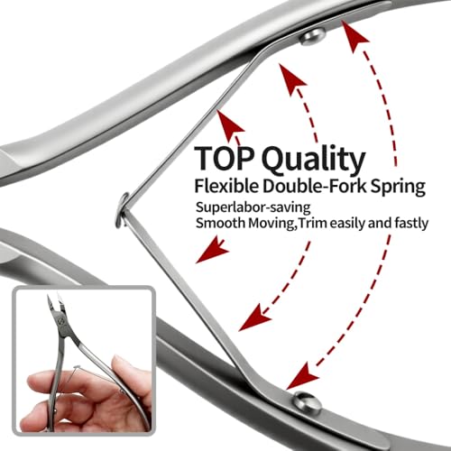 Salon-Quality Stainless Steel Cuticle Trimmer for Precise Nail Care