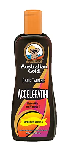 Australian Gold Dark Tanning Accelerator Lotion 8.5 Fl Oz – Deepens & Extends Sun-Kissed Glow