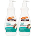 Palmer's Cocoa Butter Formula Skin Firming Body Lotion, Toning & Tightening Cream with Q10, Collagen & Elastin, Pump Bottle, 13.5 Oz. (Pack of 2)