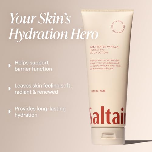 Saltair Salt Water Vanilla Body Wash & Lotion Bundle ? Hydrating Shower Gel and Moisturizing Body Cream for Women and Men | Nourishing, Vegan, Paraben-Free Set