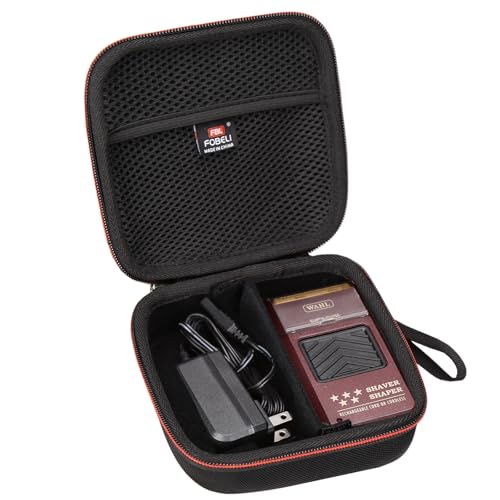 FBLFOBELI Hard Travel Case Compatible with Wahl Professional 8061-100 8164 5-Star Series Rechargeable Shaver Shaper (Case Only)