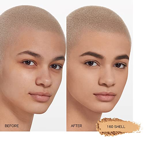 Shiseido Synchro Skin Self-Refreshing Custom Finish Powder Foundation - 24-Hour Sheer-to-Medium Buildable Coverage with Shine Control - Smudge Proof & Non-Comedogenic