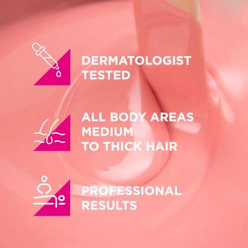 Naturaverde Pro Deluxe Pink Cream Soft Wax for Sensitive Skin – Facial & Body Hair Removal 14 oz
