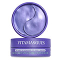 Vitamasques Lavender Hydrogel Eye Pads For Puffy Eyes & Dark Circles - Refresh in 15 minutes - Formulated in Korea - 16 Pairs / 32 HydroGel Eye Pads