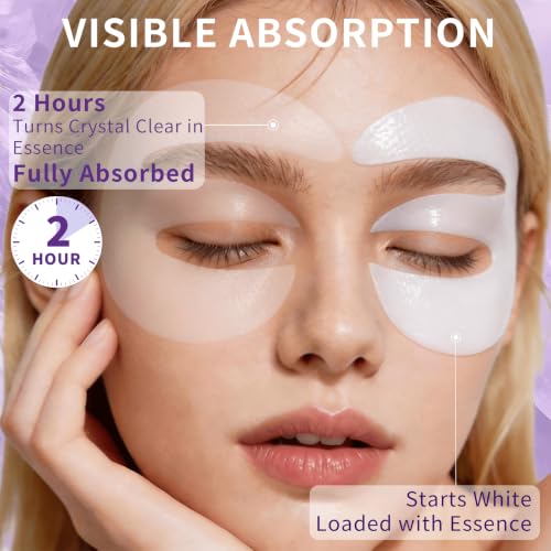 HerbBliss Collagen Retinol Hydrogel Eye Patches - Hydrating 12 Pairs - Variation of 12