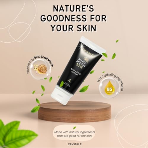 Snail Mucin 92% Hydrating & Firming Cream ? Multi-Purpose Lightweight Gel-Cream with Niacinamide & Panthenol ? Deep Hydration for Face, Hands & Body ? 3.38 fl oz (100 ml)