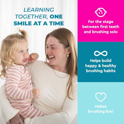 RADIUS Totz Toothbrush for 18 Months Plus - Assorted 6 Count (Blue/Pink/Purple/Green/Yellow/Coral) Extra Soft BPA Free
