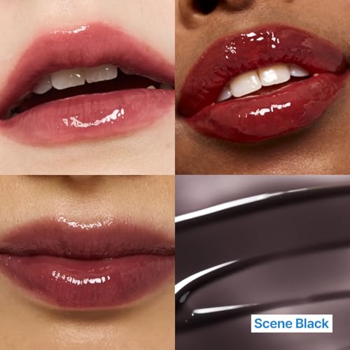 fwee 3D Changing Gloss | 01 Scene Black | Lip Gloss for changing color, Layering Gloss, Long-lasting & Plumping, Glossy | 5.6g