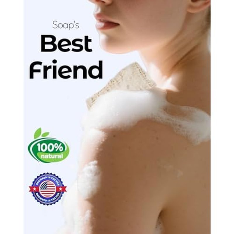 100 Pcs Soap Bags with Drawstring, 5.3'' x 3.7'' Natural Soap Savers for Bar Soap Exfoliating Sisal Mesh Soap Bags for Soap Bars, Scrubbing & Massaging Shower Pouches for Men & Women