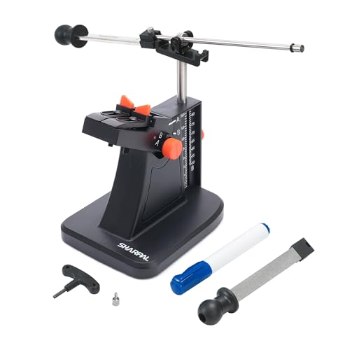 Full Sharpening Set for Scissors & Blades - Adjustable Angle, Diamond Plates