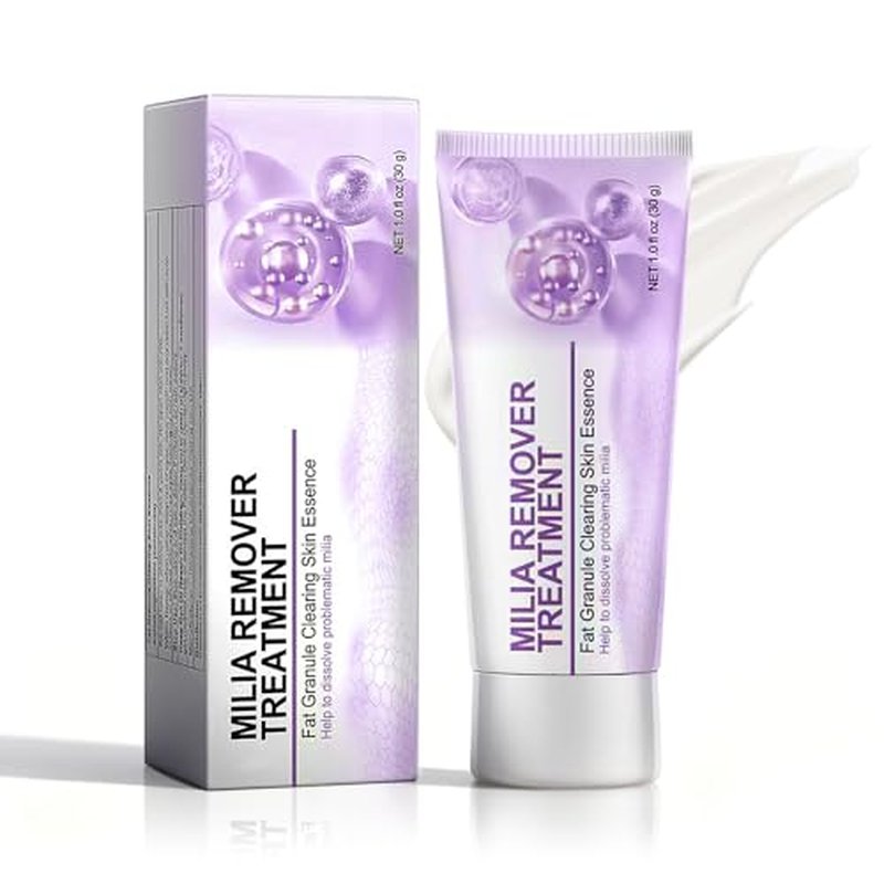 Milia Remover Serum- For Eyes and Face, Milia Remover Treatment for Clear Skin (rose scent))
