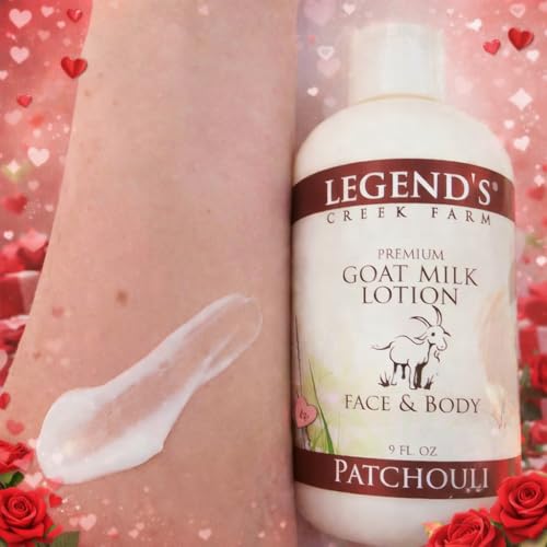 Legend's Creek Goat Milk Lotion Patchouli 9 Fl Oz – Soothing Body Moisturizer